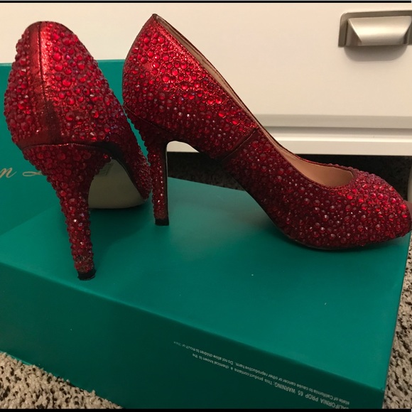 Red Rhinestone Heels - Picture 3 of 4